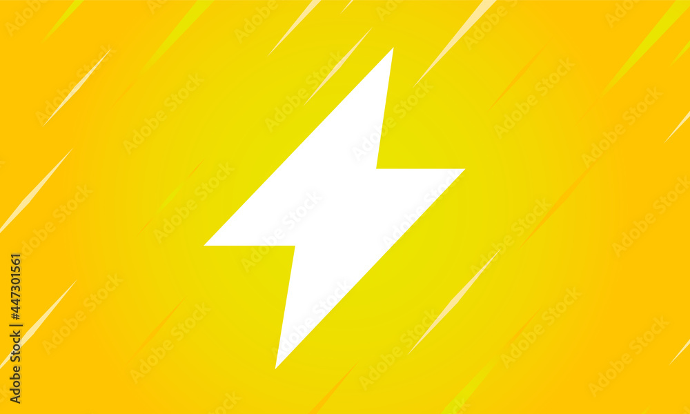 Yellow gradient thunderbolt background vector design. Yellow gradient thunderbolt background vector design.