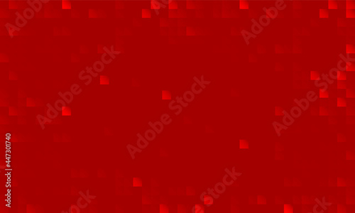 Abstract Dark red color random pixel background vector design.