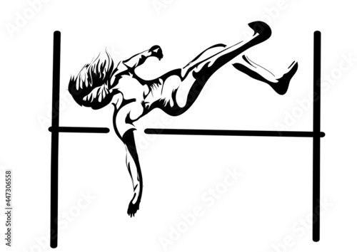 high jumper silhouette