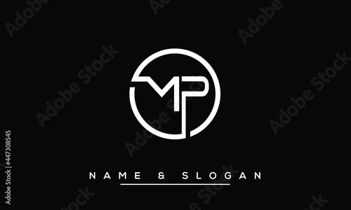 MP,  PM,  M,  P   Abstract Letters Logo Monogram photo