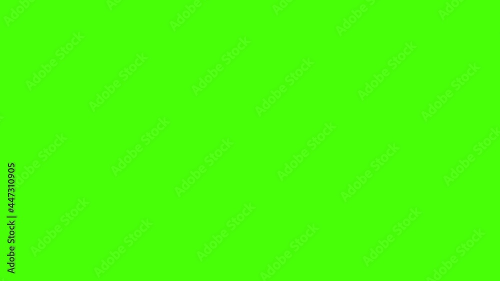 Flat animation of motorbike food delivery green screen chroma key