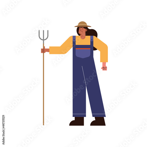 female farmer character