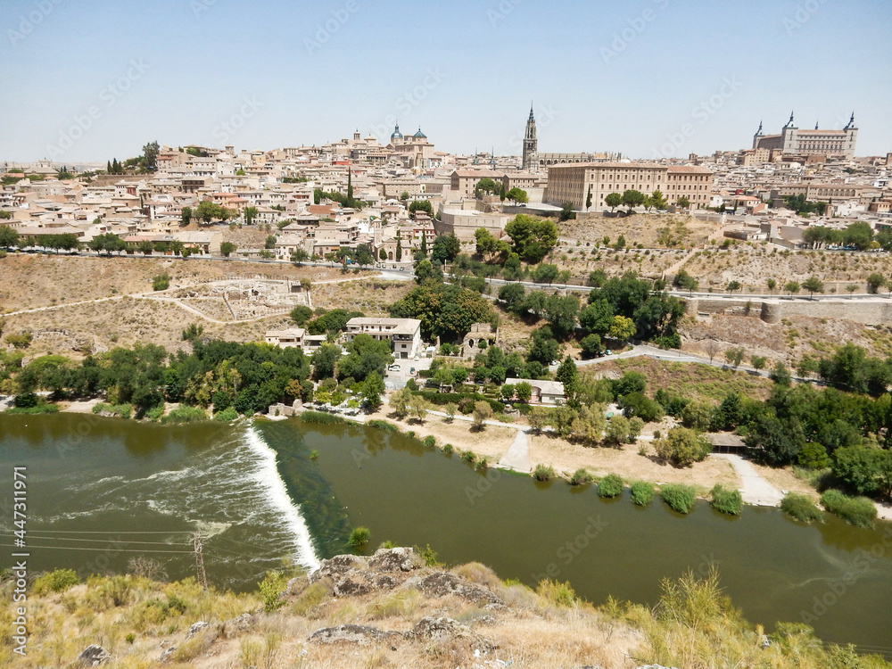 Toledo Spain Cityscape with the Tagus River