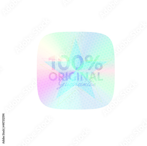 100 percent original guaranteed metallic gradient sticker