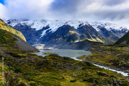 Mueller Lake From Hooker Valley Track