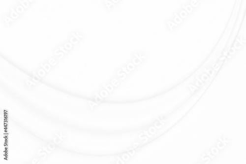 White Conton Cloth background with soft waves. © thanakit