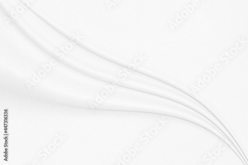 White Conton Cloth background with soft waves.