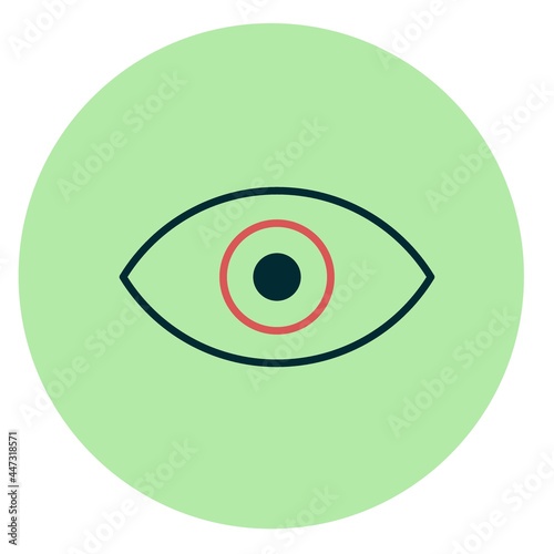 Eye Filled Vector Icon Design