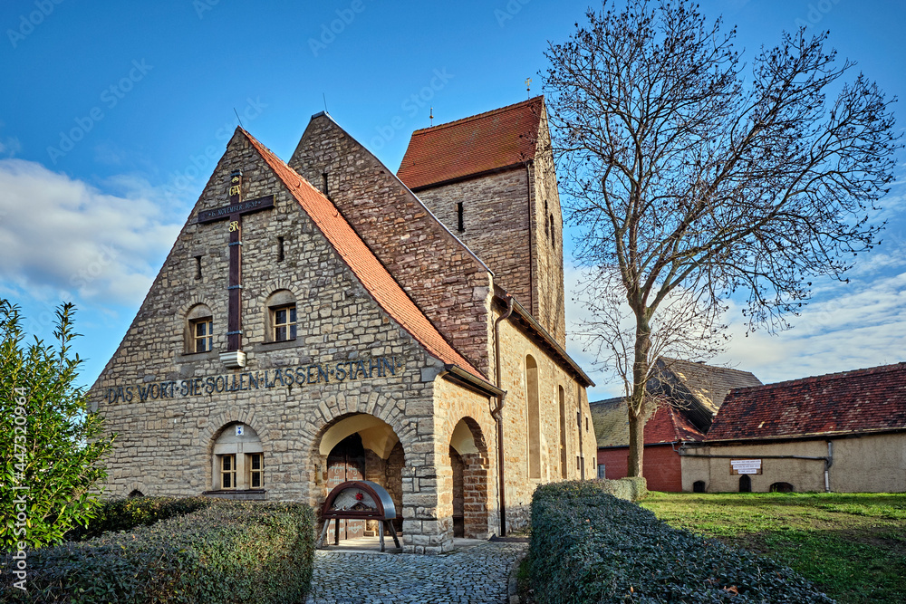 Gustav-Adolf-Gedenkkirche in Meuchen nahe Lützen. Gustav-Adolf-Gedenkkirche in Meuchen nahe Lützen.