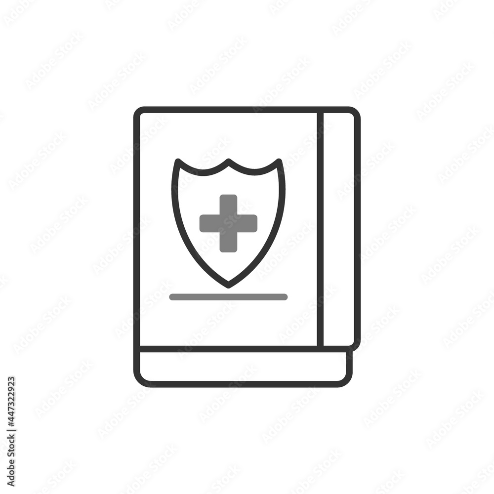 Medical Book Linear Vector Icon Design Medical Book Linear Vector Icon Design