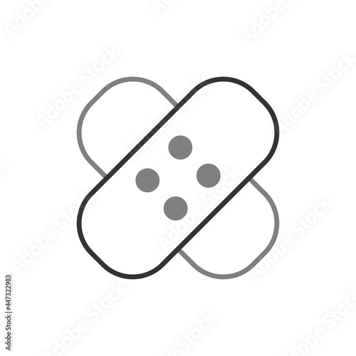 Bandage Linear Vector Icon Design