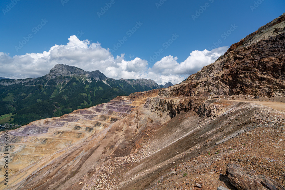 Erzberg mine in summer