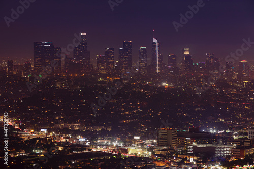 Wallpaper Mural View from Griffith Observatory to Downtown, Los Angeles, California Torontodigital.ca