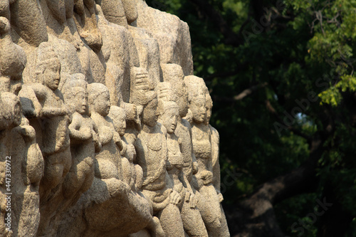 Statue in mamallapuram.