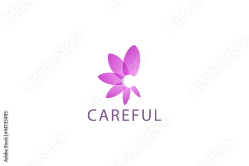 Letter C colorful creative healthy life natural aesthetic business logo