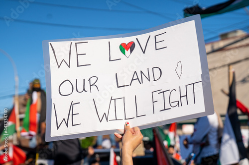 Free Palestine sign