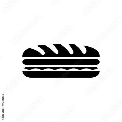 Sandwich icon, logo isolated on a white background