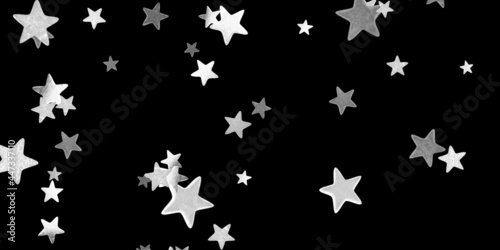 White 3D Star Stock Image 