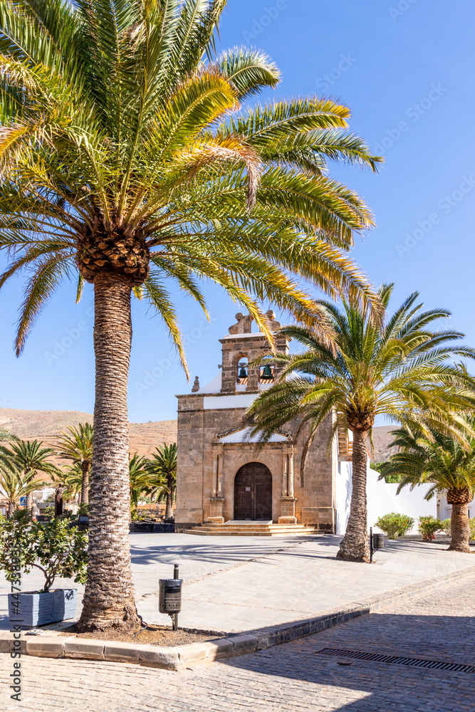 The church of Ermita de la Virgen de la PeÃ±a in Vega del RÃ­o Palmas on the Canary Island of Fuerteventura