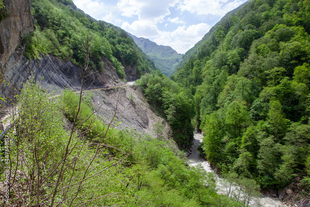Digorskoe gorge. North Ossetia. Russia.