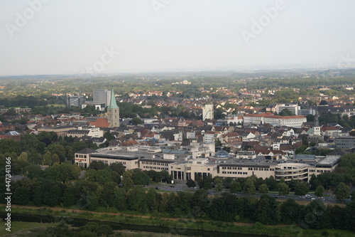 Luftbild der Innenstadt von Hamm Westfalen im Ruhrgebiet, Deutschland