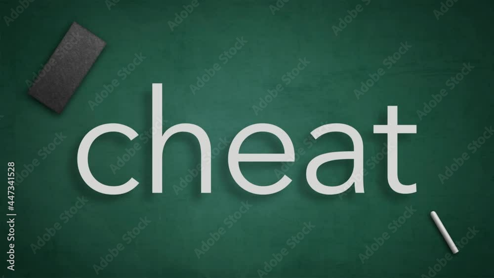 Teach cheat anagram animation with letters moving in place on green chalkboard with chalk and wiper, seamless loop in 4K UHD Teach cheat anagram animation with letters moving in place on green chalkboard with chalk and wiper, seamless loop in 4K UHD