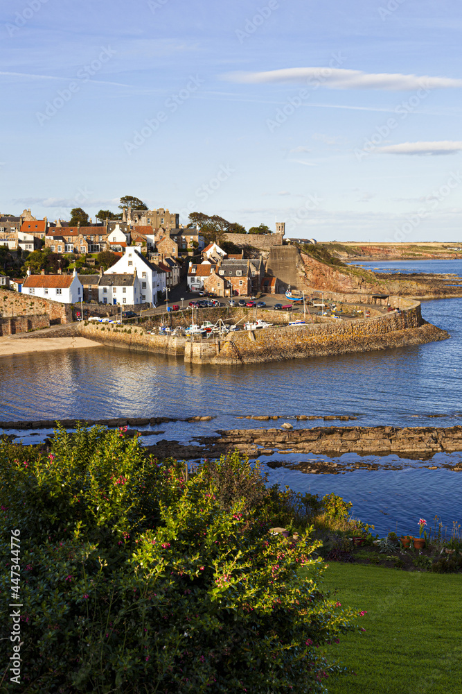 Evening light on the small fishing village of Crail in the East Neuk of Fife, Scotland UK