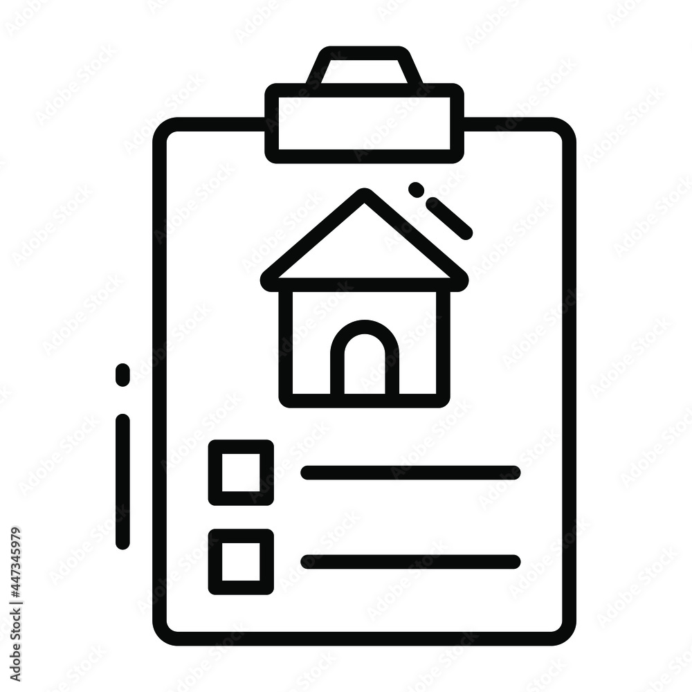 mortgage house trendy icon, line style isolated on white background. Symbol for your web site design, logo, app, UI. mortgage house trendy icon, line style isolated on white background. Symbol for your web site design, logo, app, UI.