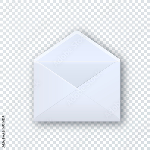 Open white envelope