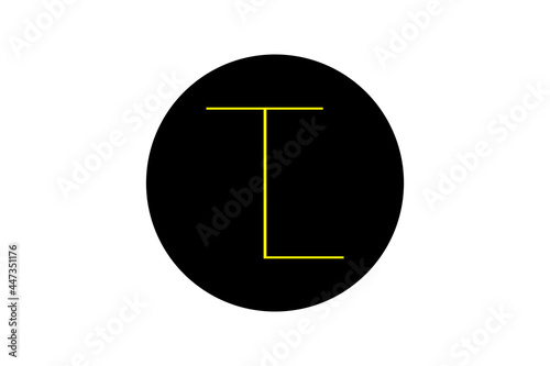 TL Letter Initial Logo Design, Vector Template