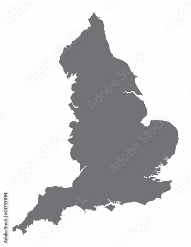 England silhouette map