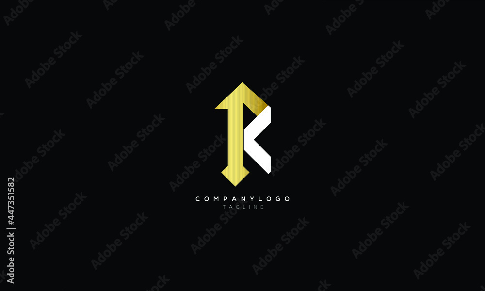 PK KP P AND K Abstract initial monogram letter alphabet logo design - obrazy, fototapety, plakaty 
