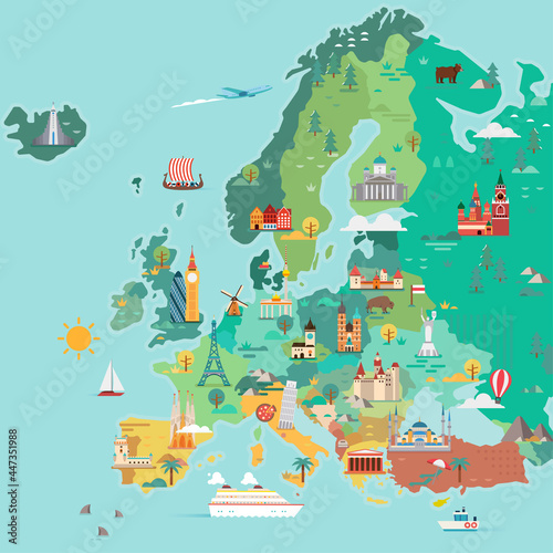Map of Europe.