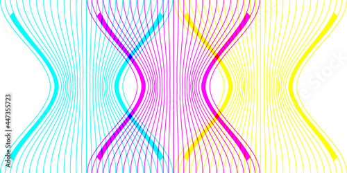 Creative minimalist contemporary art illustration, wall decoration, postcards, stickers, icons, brochure cover design. Playful composition of geometric shapes and lines. Traditional printing inspired.