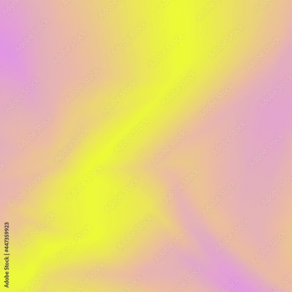 Neon abstract background. Digital abstract drawing in yellow  artistic painting.