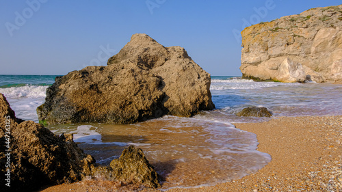 rocks and sea