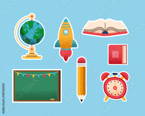 seven school supplies