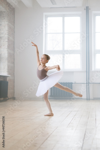 Little ballerina dancing