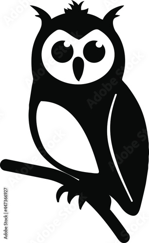 Owl for halloween and printing. Vector