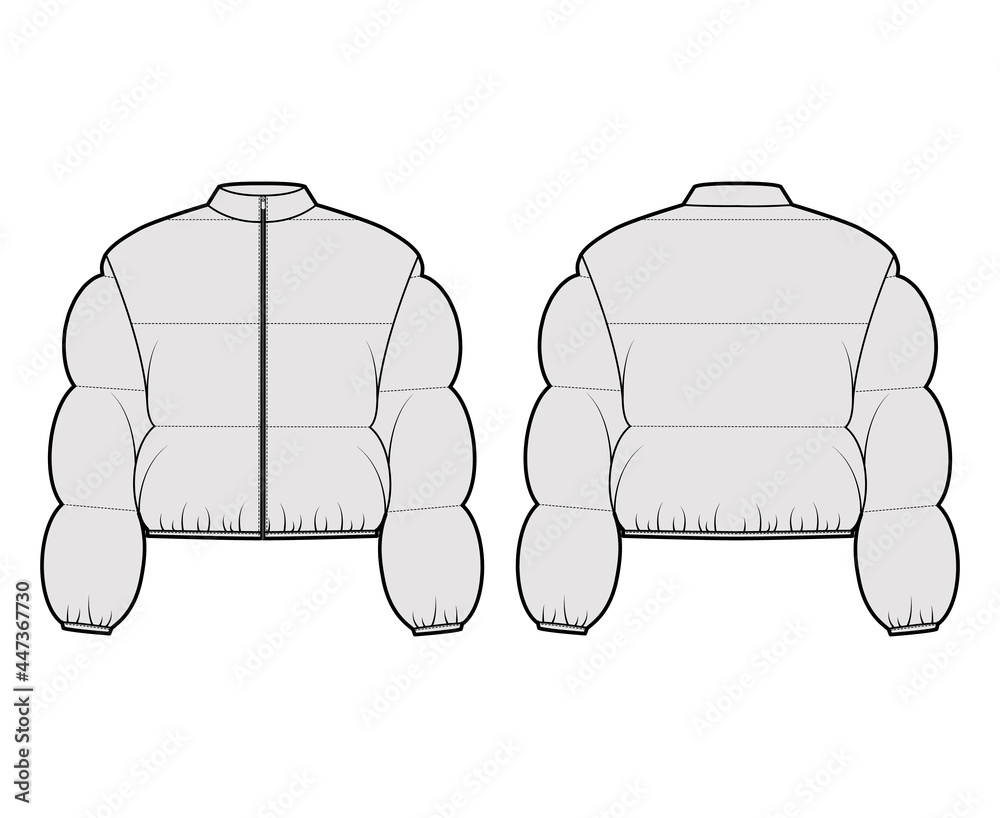 Flat puffer jacket new arrivals