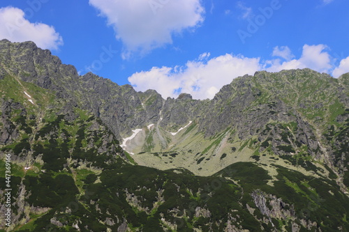 Fototapeta Naklejka Na Ścianę i Meble -  Tatras. Polish mountains in summer, peaks of the Tatras