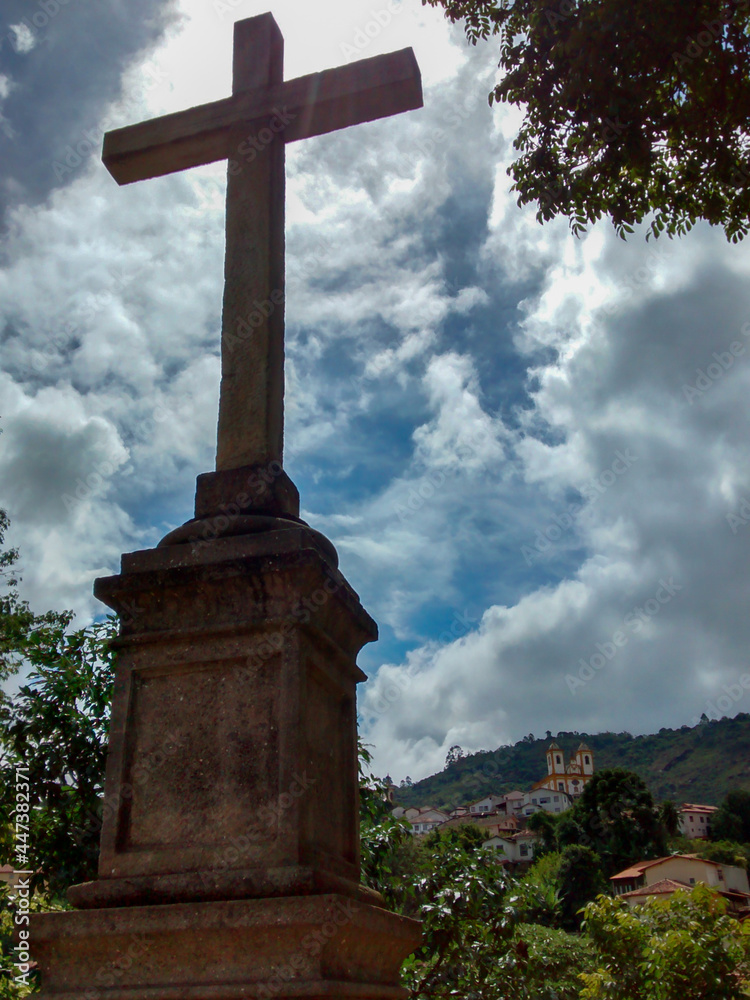 Cross on the Bridge - Ouro Preto - Minas Gerais - Brazil
