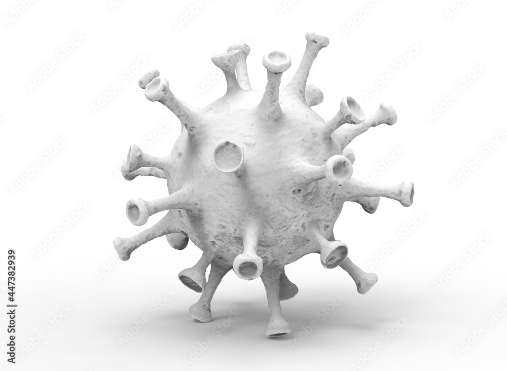 The virus is slimy with scuffs 3d-illustration 3d-rendering The virus is slimy with scuffs 3d-illustration 3d-rendering