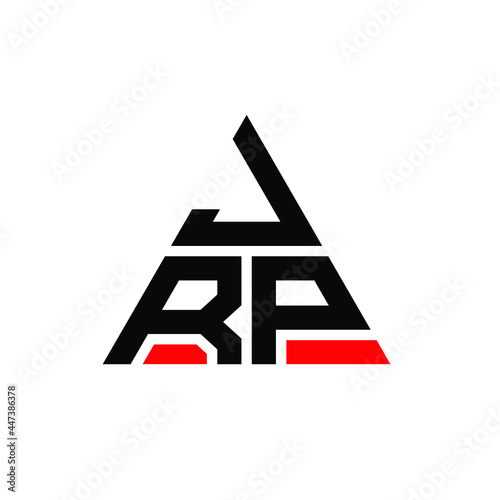 JRP triangle letter logo design with triangle shape. JRP triangle logo design monogram. JRP triangle vector logo template with red color. JRP triangular logo Simple, Elegant, and Luxurious Logo. JRP 