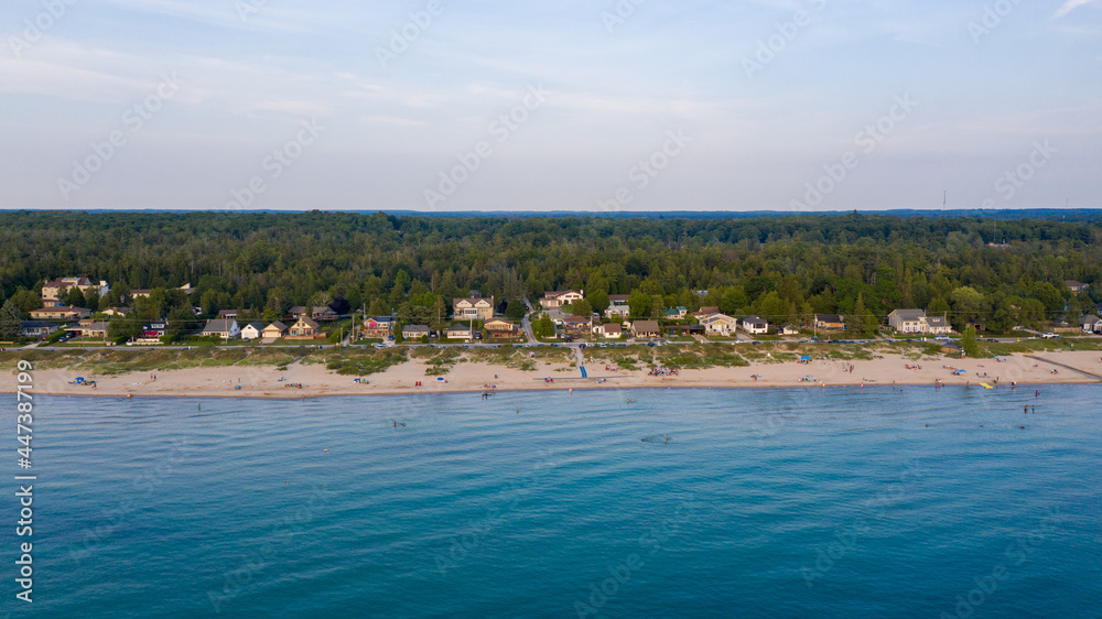 Sauble Beach in Ontario, Canada. Mavic Pro 2 Drone Shot.