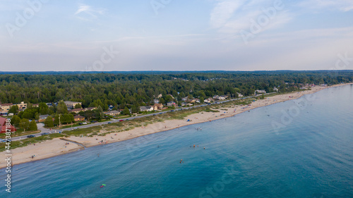 Sauble Beach in Ontario, Canada. Mavic Pro 2 Drone Shot.