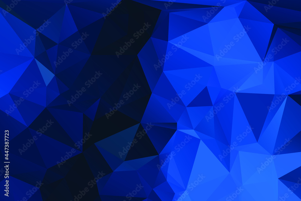Obraz premium Blue Abstract Color Polygon Background Design, Abstract Geometric Origami Style With Gradient