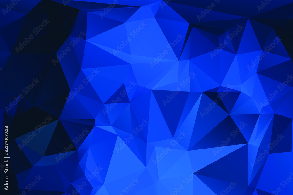 Obraz premium Blue Abstract Color Polygon Background Design, Abstract Geometric Origami Style With Gradient