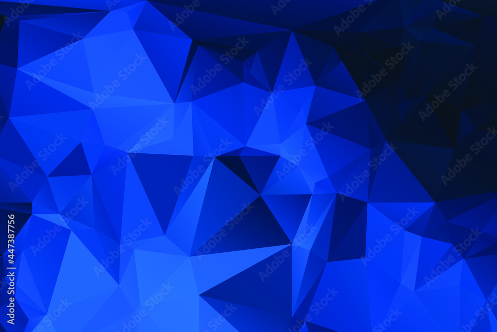 Obraz premium Blue Abstract Color Polygon Background Design, Abstract Geometric Origami Style With Gradient