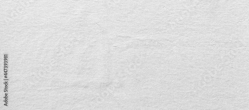 Panorama of Close - up Clean white towel texture and seamless background photo